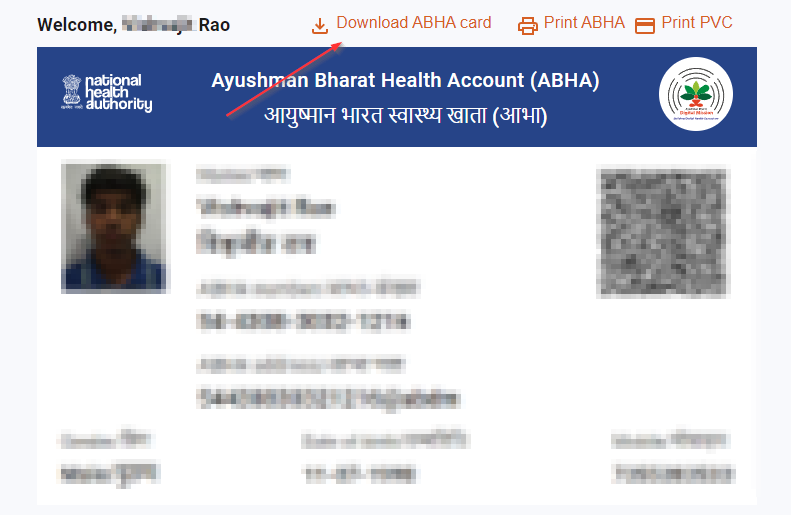 ABHA Card Download PDF